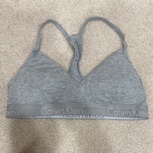 Calvin Klein Heather Gray Sports Bra
